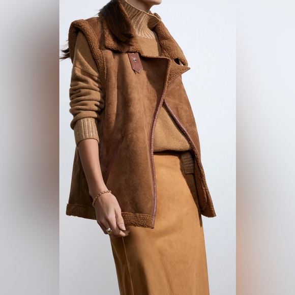 Brochu Walker The Hallie Vegan Suede Slip Skirt - camel - Picture 3 of 12
